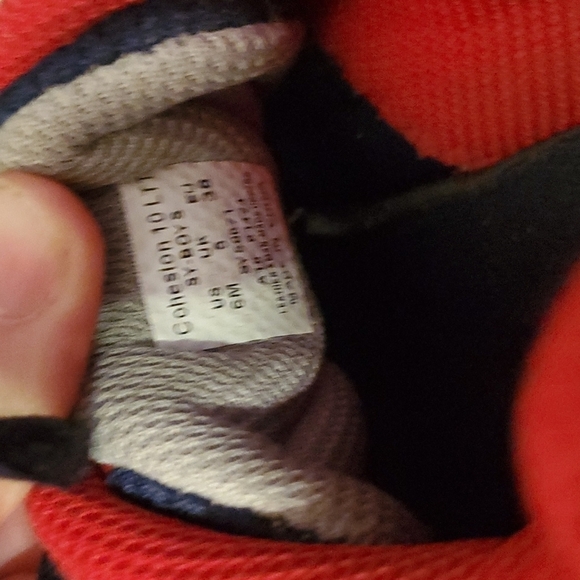 Saucony Shoee Mens Size 6 Cohesion Sneakers Red Blue Gray - Picture 7 of 11